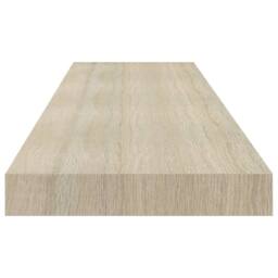 Berkfield Home Floating Wall Shelf Oak 90x23.5x3.8 cm MDF in Light Oak - thumbnail 5