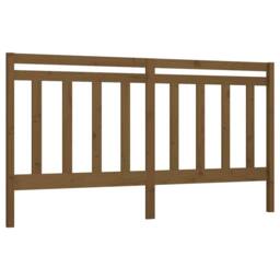 Berkfield Home Beautiful Bed Headboard Honey Brown 206x4x100 cm Solid Wood Pine - Size: 206 x 4 x 100 cm - thumbnail 3