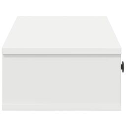 Berkfield Home Wall Shelf with Drawers White 60x25x15 cm Engineered Wood - Size: 60 x 25 x 15 cm - thumbnail 5