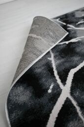 Rugstyle Balletto Heatset Strike Rug in Black - Size: 160 cm x 230 cm - thumbnail 3
