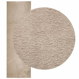 Berkfield Home Rug HUARTE Short Pile Soft & Washable Sand 80x250 cm in Brown - Size: Medium - thumbnail 3