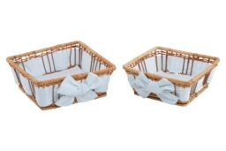 Orsina Set Of Two Natural Fern With Lining Baskets in Brown - thumbnail 2