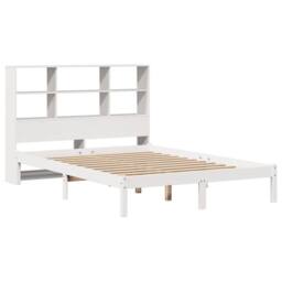 Berkfield Home Bookcase Bed without Mattress White 160x200 cm Solid Wood Pine - thumbnail 3
