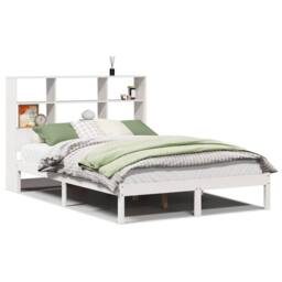 Berkfield Home Bookcase Bed without Mattress White 160x200 cm Solid Wood Pine - thumbnail 1