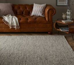 Esselle Delilah Mottled Wool Large Pebble Rug in Cream - Size: 160 cm x 230 cm - thumbnail 5