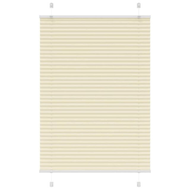 Berkfield Home Pleated Blind Cream 85x150 cm Fabric Width 84.4 cm Polyester - image 1