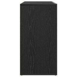 Berkfield Home Sideboard Black oak Engineered wood 120 x 36 x 69 cm Storage in Charcoal - thumbnail 7