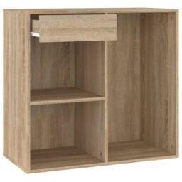 Berkfield Home Cosmetic Cabinet Sonoma Oak 80x40x75 cm Engineered Wood in Brown - Size: 80 x 40 x 75 cm - thumbnail 6