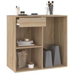 Berkfield Home Cosmetic Cabinet Sonoma Oak 80x40x75 cm Engineered Wood in Brown - Size: 80 x 40 x 75 cm - thumbnail 3