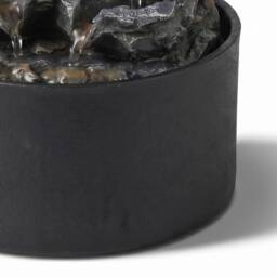 Spector Tabletop Water Fountain with Rotating Glass Ball Resin Grey in Brown - thumbnail 7