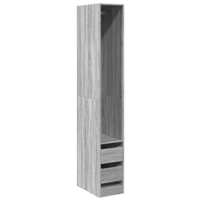 Berkfield Home Wardrobe Grey Sonoma 30x50x200 cm Engineered Wood - Size: 30 x 50 x 200 cm - image 1