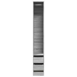 Berkfield Home Wardrobe Grey Sonoma 30x50x200 cm Engineered Wood - Size: 30 x 50 x 200 cm - thumbnail 4