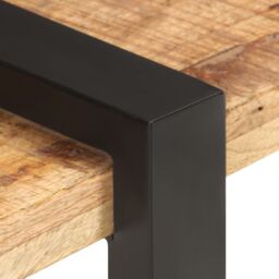 Berkfield Home TV Cabinet 160x40x40 cm Solid Rough Mango Wood in Brown - Size: 160 x 40 x 40 cm - thumbnail 4