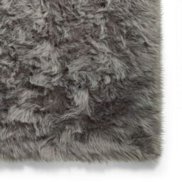 The Rug Shop UK Grey Modern Shaggy Plain Easy to Clean Area Rug - Size: 160 cm x 230 cm - thumbnail 6