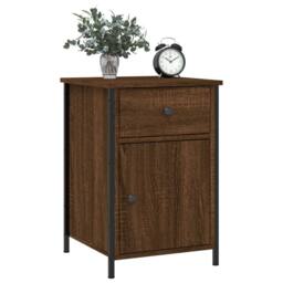 Berkfield Home Bedside Cabinets 2 pcs Brown Oak 40x42x60 cm Engineered Wood - Size: 40 x 42 x 60 cm - thumbnail 3