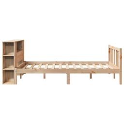 Berkfield Home Bookcase Bed without Mattress 135x190cm Solid Wood Pine in Brown - Size: 135x190 cm - thumbnail 5