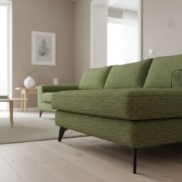 Abakus Direct Venice Corner Right Sofa with Deep Seats & Extra-wide Padded Arms in Dark Green - thumbnail 9