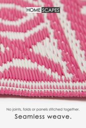 Homescapes Luxury Outdoor Rug Waterproof Reversible for Garden, Pink Tia Aztec - Size: 180 cm x 270 cm - thumbnail 4