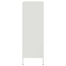 Berkfield Home Highboard White 68x39x113 cm Steel - Size: 68 x 39 x 113 cm - thumbnail 7