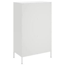 Berkfield Home Highboard White 68x39x113 cm Steel - Size: 68 x 39 x 113 cm - thumbnail 8