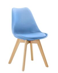 KOSY KOALA Wood Round Kitchen Dining Table Set & 4 Colourful Tulip Chairs - thumbnail 5