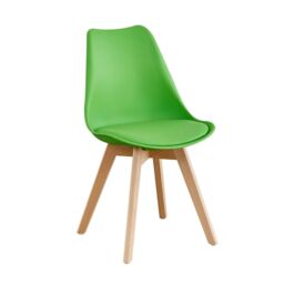 KOSY KOALA Wood Round Kitchen Dining Table Set & 4 Colourful Tulip Chairs - thumbnail 6