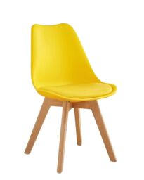 KOSY KOALA Wood Round Kitchen Dining Table Set & 4 Colourful Tulip Chairs - thumbnail 4
