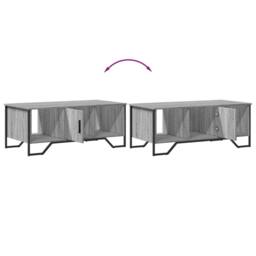Berkfield Home Coffee Table Grey Sonoma 100x51x40 cm Engineered Wood - Size: 100 x 51 x 40 cm - thumbnail 8