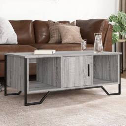 Berkfield Home Coffee Table Grey Sonoma 100x51x40 cm Engineered Wood - Size: 100 x 51 x 40 cm - thumbnail 2