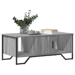 Berkfield Home Coffee Table Grey Sonoma 100x51x40 cm Engineered Wood - Size: 100 x 51 x 40 cm - thumbnail 4