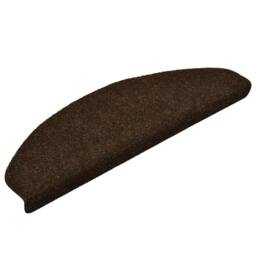 Berkfield Home Self-adhesive Stair Mats 5 pcs Brown 65x21x4 cm Needle Punch - Size: Medium - thumbnail 3
