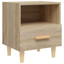 Berkfield Home Bedside Cabinet Sonoma Oak 40x35x47 cm in Brown - Size: 40 x 35 x 47 cm - thumbnail 5