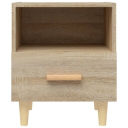 Berkfield Home Bedside Cabinet Sonoma Oak 40x35x47 cm in Brown - Size: 40 x 35 x 47 cm - thumbnail 4