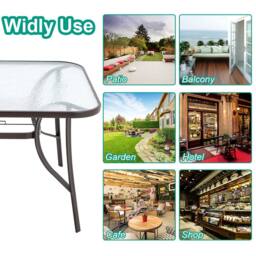 Living and Home Nabu 2 Seater Dining Bistro Set in Brown - thumbnail 5