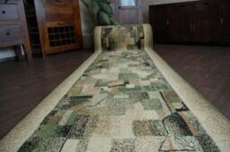 RugsX Bcf Impresja Runner in Green - Size: 100 cm x 390 cm - thumbnail 5