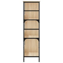 Berkfield Home Bookshelf Sonoma Oak 78.5x33x117.5 cm Engineered Wood in Brown - thumbnail 5