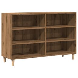 Berkfield Home Sideboard Artisian Oak 103.5x35x70 cm Engineered Wood in Brown - thumbnail 2