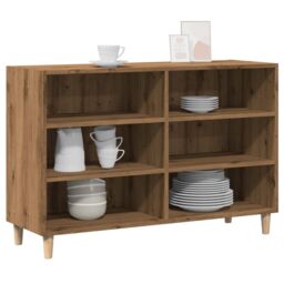 Berkfield Home Sideboard Artisian Oak 103.5x35x70 cm Engineered Wood in Brown - thumbnail 4