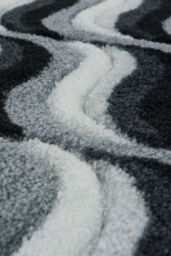 JVL Solemate® Hand Carved Wave Doormat 57 X 100 cm in Grey - Size: 57 cm x 100 cm - thumbnail 4