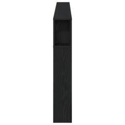 Berkfield Home Headboard Cabinet Black Oak 220x18, 5x104, 5 cm - thumbnail 6