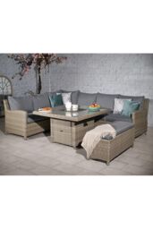 Royalcraft WENTWORTH 7pc Deluxe Modular square Corner Dining / Lounging Set in Natural - thumbnail 2