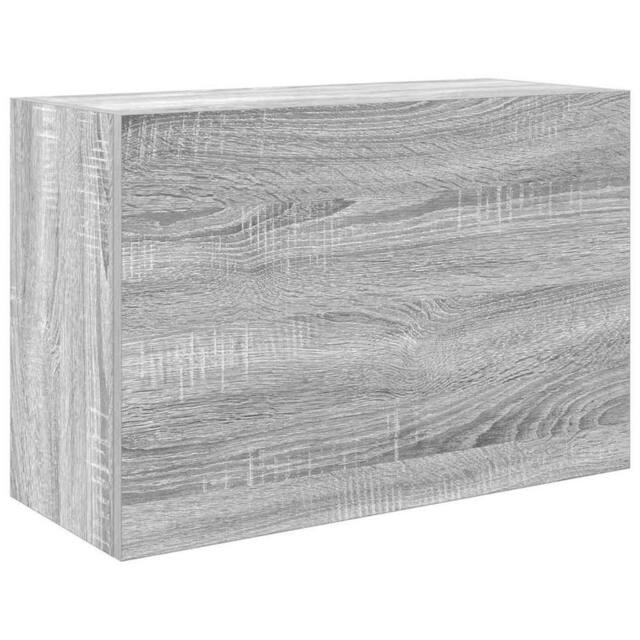 Berkfield Home Bathroom Wall Cabinet Grey Sonoma 60x25x40 cm Engineered Wood - Size: 60 x 25 x 40 cm - image 1