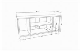 Decorotika Rinaldo TV Unit for TV's up to 63 inch in Dark Grey - thumbnail 5