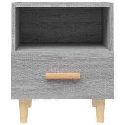Berkfield Home Beautiful Bedside Cabinets 2 pcs Grey Sonoma 40x35x47 cm - Size: 40 x 35 x 47 cm - thumbnail 4