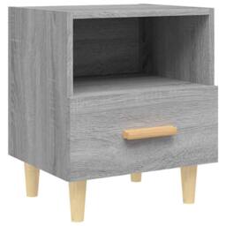 Berkfield Home Beautiful Bedside Cabinets 2 pcs Grey Sonoma 40x35x47 cm - Size: 40 x 35 x 47 cm - thumbnail 5