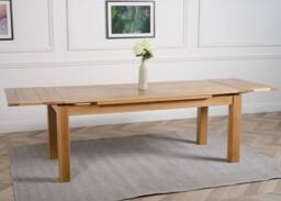 Thats Furniture Richmond 200 - 280cm Large Oak Extendable Dining Table in Light Oak - thumbnail 2