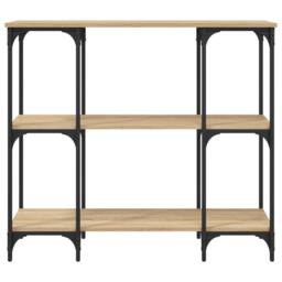 Berkfield Home Decorative Console Table Sonoma Oak 102x35x90 cm Engineered Wood in Brown - Size: 102 x 35 x 90 cm - thumbnail 4