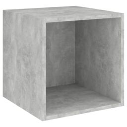 Berkfield Home 2 Piece TV Cabinet Set Concrete Grey Engineered Wood - thumbnail 4