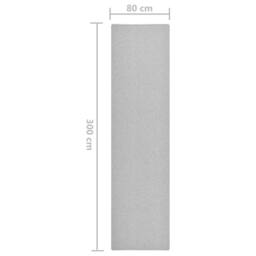 Berkfield Home Elegant Carpet Runner Light Grey 80x300 cm - Size: 100 cm diameter - thumbnail 7