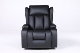 SquareBoxx Constantine 10-in-1 Massage Armchair Recliner in Black - thumbnail 3